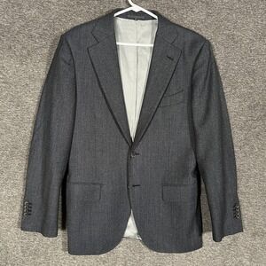 Suitsupply Lazio Blazer Mens 50 (US 40) Gray Wool Slim Fit Sport Coat Guabello